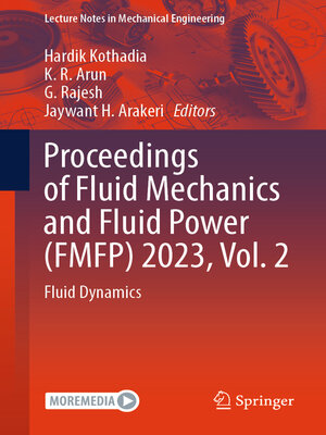 cover image of Proceedings of Fluid Mechanics and Fluid Power (FMFP) 2023, Volume 2